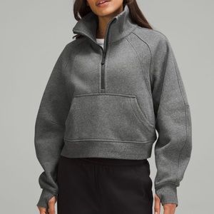 Scuba Oversized Funnel Neck Half Zip